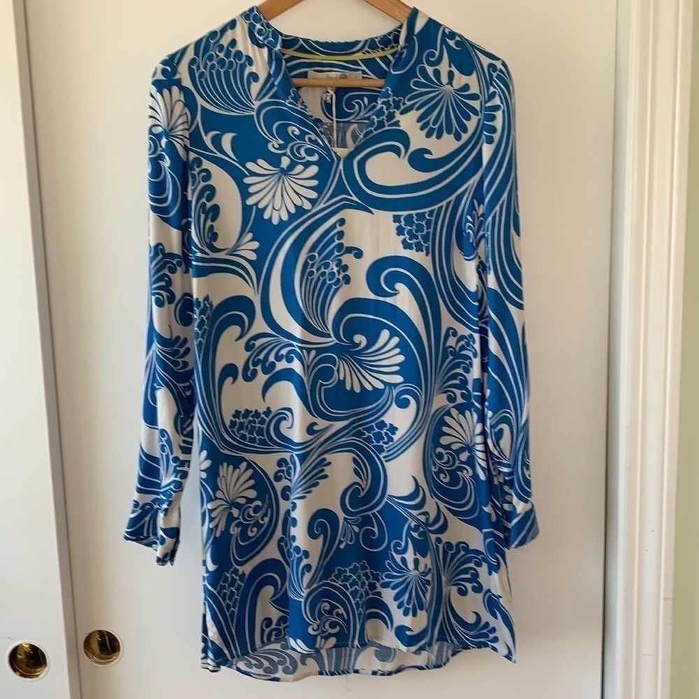 Boden Floral Paisley Long Sleeve Tunic 4